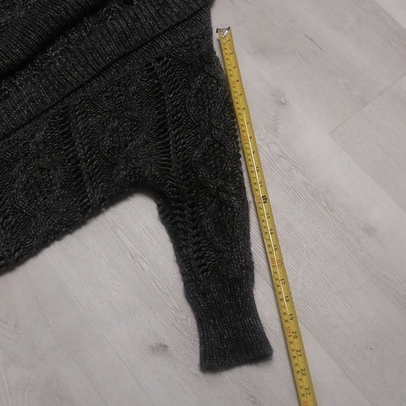 Express wool alpaca blend gray open cardigan - Picture 11 of 11